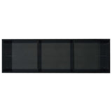 NNEVL Book Cabinet/TV Cabinet High Gloss Black 36x30x114 cm Chipboard