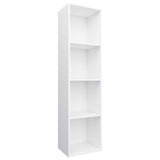 NNEVL Book Cabinet/TV Cabinet White 36x30x143 cm Engineered Wood