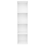 NNEVL Book Cabinet/TV Cabinet White 36x30x143 cm Engineered Wood