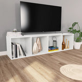 NNEVL Book Cabinet/TV Cabinet White 36x30x143 cm Engineered Wood
