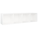 NNEVL Book Cabinet/TV Cabinet White 36x30x143 cm Engineered Wood