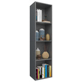 NNEVL Book Cabinet/TV Cabinet Grey 36x30x143 cm Chipboard