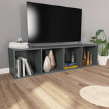 NNEVL Book Cabinet/TV Cabinet Grey 36x30x143 cm Chipboard