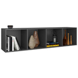 NNEVL Book Cabinet/TV Cabinet Grey 36x30x143 cm Chipboard