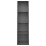 NNEVL Book Cabinet/TV Cabinet Grey 36x30x143 cm Chipboard