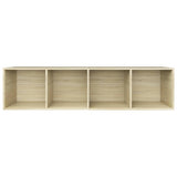 NNEVL Book Cabinet/TV Cabinet Sonoma Oak 36x30x143 cm Chipboard