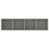 NNEVL Book Cabinet/TV Cabinet Concrete Grey 36x30x143 cm Engineered Wood