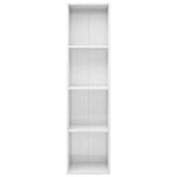 NNEVL Book Cabinet/TV Cabinet High Gloss White 36x30x143 cm Chipboard