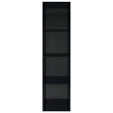 NNEVL Book Cabinet/TV Cabinet High Gloss Black 36x30x143 cm Chipboard