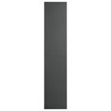 NNEVL Book Cabinet/TV Cabinet High Gloss Grey 36x30x143 cm Chipboard