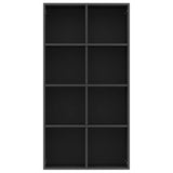 NNEVL Book Cabinet/Sideboard Black 66x30x130 cm Chipboard