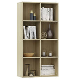 NNEVL Book Cabinet/Sideboard Sonoma Oak 66x30x130 cm Chipboard