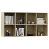 NNEVL Book Cabinet/Sideboard Sonoma Oak 66x30x130 cm Chipboard
