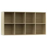 NNEVL Book Cabinet/Sideboard Sonoma Oak 66x30x130 cm Chipboard