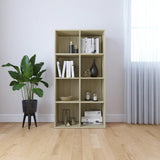 NNEVL Book Cabinet/Sideboard Sonoma Oak 66x30x130 cm Chipboard