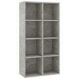 NNEVL Book Cabinet/Sideboard Concrete Grey 66x30x130 cm Engineered Wood