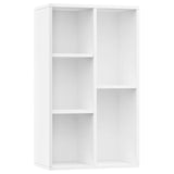 NNEVL Book Cabinet/Sideboard White 50x25x80 cm Engineered Wood