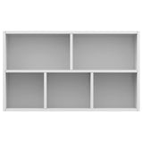 NNEVL Book Cabinet/Sideboard White 50x25x80 cm Engineered Wood