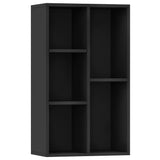NNEVL Book Cabinet/Sideboard Black 50x25x80 cm Engineered Wood