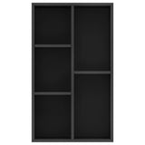NNEVL Book Cabinet/Sideboard Black 50x25x80 cm Engineered Wood