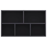 NNEVL Book Cabinet/Sideboard Grey 50x25x80 cm Engineered Wood