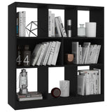 NNEVL Book Cabinet Black 97.5x29.5x100 cm Chipboard