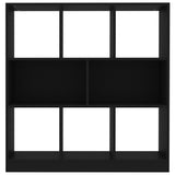 NNEVL Book Cabinet Black 97.5x29.5x100 cm Chipboard