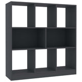 NNEVL Book Cabinet Grey 97.5x29.5x100 cm Chipboard