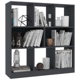 NNEVL Book Cabinet Grey 97.5x29.5x100 cm Chipboard