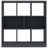 NNEVL Book Cabinet Grey 97.5x29.5x100 cm Chipboard