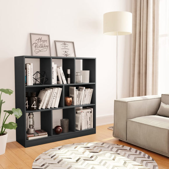 NNEVL Book Cabinet Grey 97.5x29.5x100 cm Chipboard