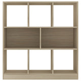 NNEVL Book Cabinet Sonoma Oak 97.5x29.5x100 cm Chipboard