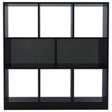 NNEVL Book Cabinet High Gloss Black 97.5x29.5x100 cm Chipboard