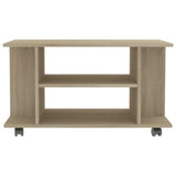 NNEVL TV Cabinet with Castors Sonoma Oak 80x40x40 cm Chipboard