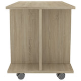 NNEVL TV Cabinet with Castors Sonoma Oak 80x40x40 cm Chipboard