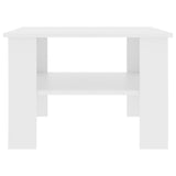 NNEVL Coffee Table White 60x60x42 cm Chipboard