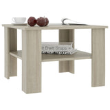 NNEVL Coffee Table Sonoma Oak 60x60x42 cm Chipboard