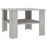 NNEVL Coffee Table Concrete Grey 60x60x42 cm Chipboard