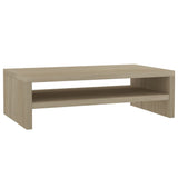 NNEVL Monitor Stand Sonoma Oak 42x24x13 cm Chipboard
