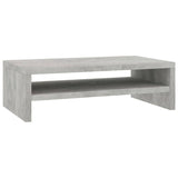 NNEVL Monitor Stand Concrete Grey 42x24x13 cm Chipboard