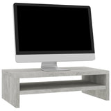 NNEVL Monitor Stand Concrete Grey 42x24x13 cm Chipboard