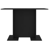 NNEVL Dining Table Black 110x60x75 cm Chipboard