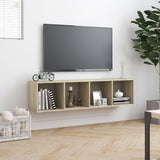 NNEVL Book Cabinet/TV Cabinet Sonoma Oak 143x30x36 cm