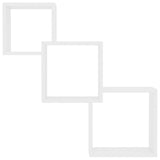 NNEVL Cube Wall Shelves White 84.5x15x27 cm Chipboard