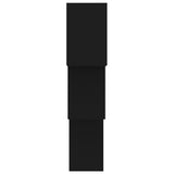 NNEVL Cube Wall Shelves Black 84.5x15x27 cm Chipboard