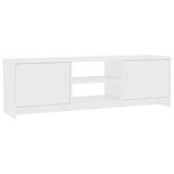 NNEVL TV Cabinet White 120x30x37.5 cm Chipboard