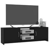 NNEVL TV Cabinet Black 120x30x37.5 cm Chipboard