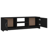 NNEVL TV Cabinet Black 120x30x37.5 cm Chipboard