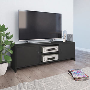 NNEVL TV Cabinet Grey 120x30x37.5 cm Chipboard