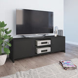 NNEVL TV Cabinet Grey 120x30x37.5 cm Chipboard